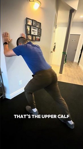 Wall Calf Stretch Exercise for Tight Calves