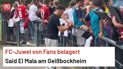 Said El Mala am Geißbockheim von Bruder Malek empfangen