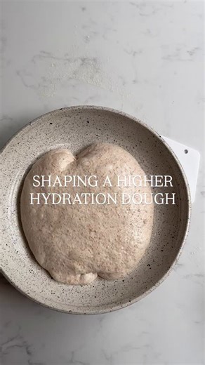 There is no single technique for shaping a batard. It’s many ways of doing it and each baker will gave their own way of handling the dough. And that’s ok Important to know is that practice makes perfect and not watching endless videos. And equally important to know is that the softer, more liquid the dough feels at this point, the more handling it requires to give it enough tension With a stronger, tighter dough, less moves are required to avoid a crumb that’s too tight Making sourdough bread is