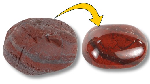 Before and after pictures of some really nice banded iron formation as well as some other great rocks. | Michigan Rocks