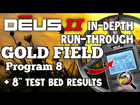 XP Deus II (2) GOLD FIELD Program (8) In-depth run-through, Plus 8" test bed - Metal Detecting UK