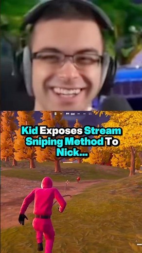 Kid Exposes Stream Sniping Method 🤯 #fortnite #nickeh30 #trending