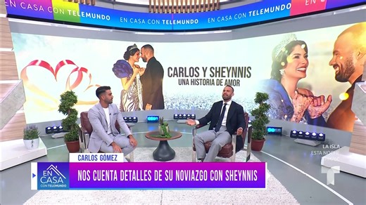 1.3M views · 19K reactions | Luego de que se anunciara su noviazgo, Carlos Gómez llega al estudio de En Casa con Telemundo para aclarar cómo conoció a Sheynnis Palacios y afirmar que son una pareja muy sólida. #EnCasaconTelemundo | Telemundo | Facebook