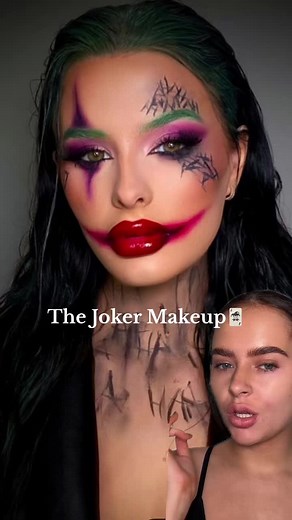 Can i dress up as the joker everyday pls🃏 #jokermakeup #jokerhalloween #halloweenmakeup #jokermakeuptutorial