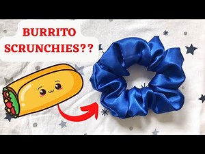Easy DIY Scrunchies Burrito Method - How to make scrunchies using the burrito method