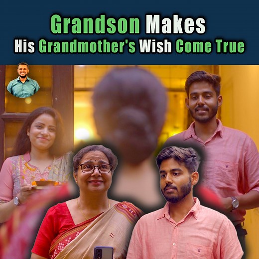 A heartwarming story, that will touch your heart,A grandson makes his grandmother's wish come true, In this video, you'll witness the incredible love between a grandma and her grandson as they embark on a meaningful journey to honor the memory of their beloved grandpa. What are your favorite memories with your grandparents? | Nijo Jonson