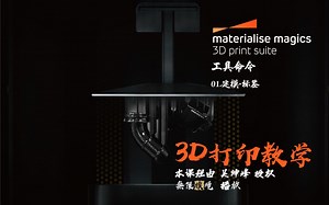 3D打印软件Magics 19使用教程_工具命令 01.建模-标签