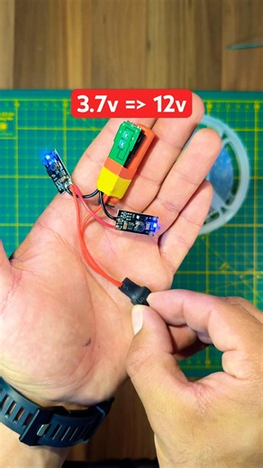 3.7v to 5v/8v/9v/12v #arduino #elektronik