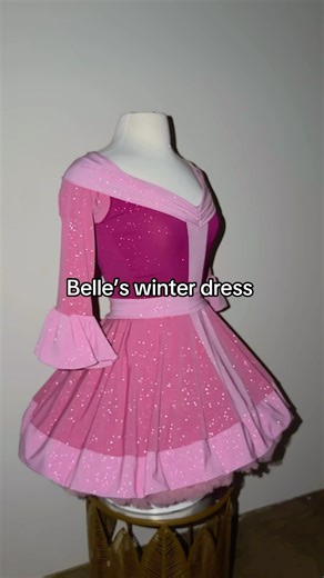 I sewed a dress inspired by Belle’s winter dress