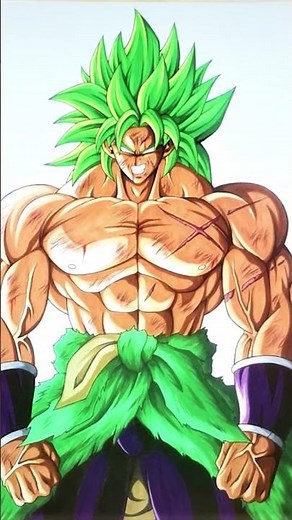 Drawing Broly Full Power #shorts
