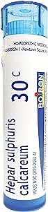 Boiron Hepar Sulphuris Calcareum 30, 80 Pellets, Homeopathic Medicine for Cough (Pack of 1)