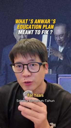Timothy Tiah on Instagram: "Anwar just launched a new national education plan. But what is he actually trying to fix? The changes look small when viewed separately earlier school entry new exams in Year 4 and Form 3 skills and TVET introduced earlier clearer university pathways Malay language across all systems But taken together, they point to one problem the government keeps highlighting"