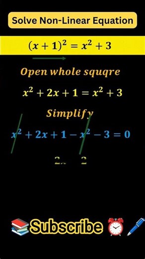 #Solve non-linear equation#mathsboardexam#mathstricks