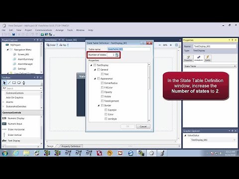 Studio 5000 View Designer and PanelView 5000: Intro Lab - 5 - Create Popup and State Table Animation