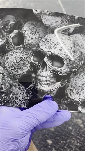 Scrollwork Skulls - Custom Windshield: Harley Davidson ( Street Glide/electra Glide/tri-glide) - Etsy