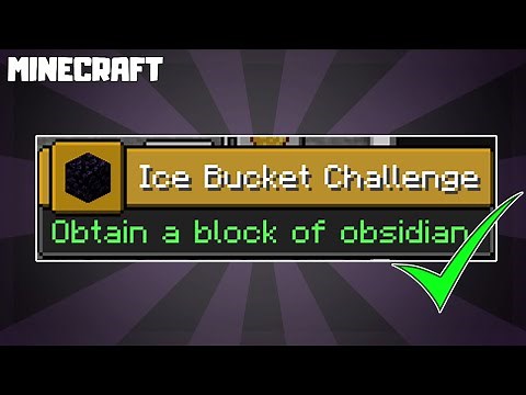 How to Get ICE BUCKET CHALLENGE Advancement in Minecraft