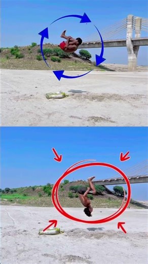 Backhandspring tutorial video⚠️fix you avoid this problem❌#stunt #tutorial #shortvideo #parkour