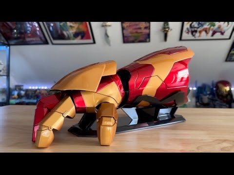 Iron Man Mark XLII Voice Controlled Transforming Gauntlet - Unboxing & Review - Hammer Advanced