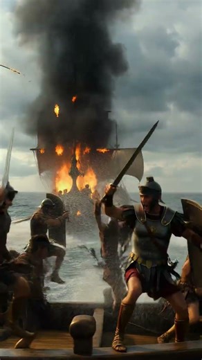 Roman Ships BURNING in Epic Sea Battle | Ancient Warfare Chaos