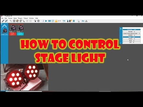 HOW TO CONTROL STAGE LIGHT-DMX BASIC OPERATION-(FREESTYLER)
