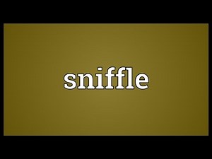 Sniffle Meaning
