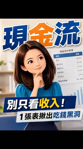 👀你的錢都去哪了？一張表看懂自己的現金流#人生滾雪球#富爸爸窮爸爸#現金流#資產與負債#財商教育#理財觀念#上班族理財#個人理財#金錢觀#存錢方法#資產累積#擺脫負債#富人思維#財務自由