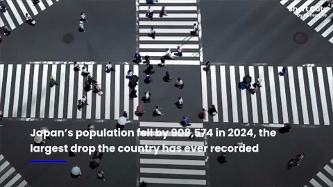 Japan's population shrinks by over 900,000 in 2024, marking record decline