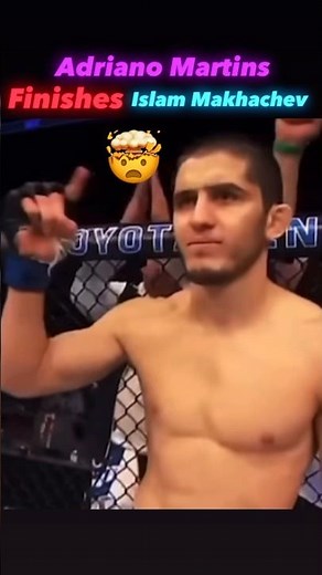 Islam Makhachev Finished By Adriano Martins UFC Highlights
