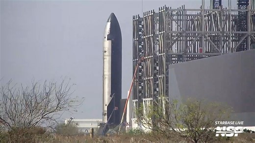 After months of getting ready, Starship S39 left Mega Bay 1 and made the journey to the brand new Ship test stand at Masseys, for the first stage of its pre flight testing campaign ahead of flight 12. Since there were no engines installed, yet, Ship 39 will likely only be performing initial cryoproof testing during this visit. | NASASpaceflight.com