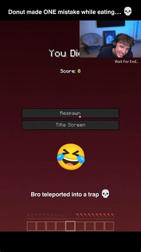 Donut Teleported While Eating… Big Mistake 💀 | Minecraft