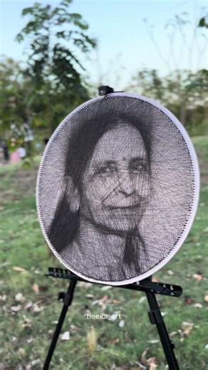 “Heart String Art 💖 | Romantic DIY Gift Idea” #drawing #art