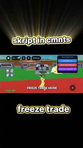 Freeze Trade Machine Script | Steal a Brainrot Script #stealabrainrot #roblox #script