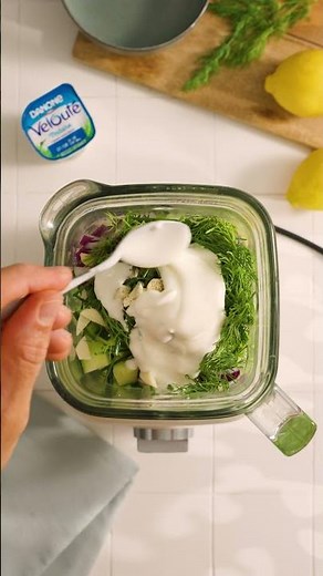 Danone Yaourt - Recette de gaspacho au concombre et au Velouté Nature