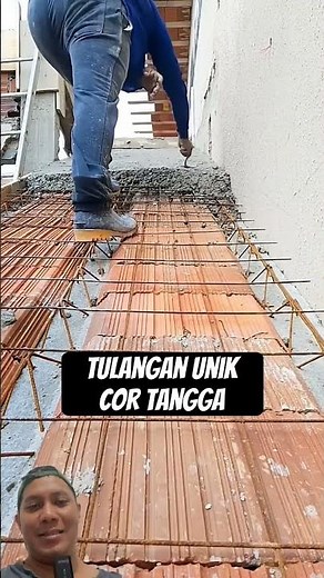 Unique reinforcement for concrete stairs #shorts #diy #craft #carpentry #construction