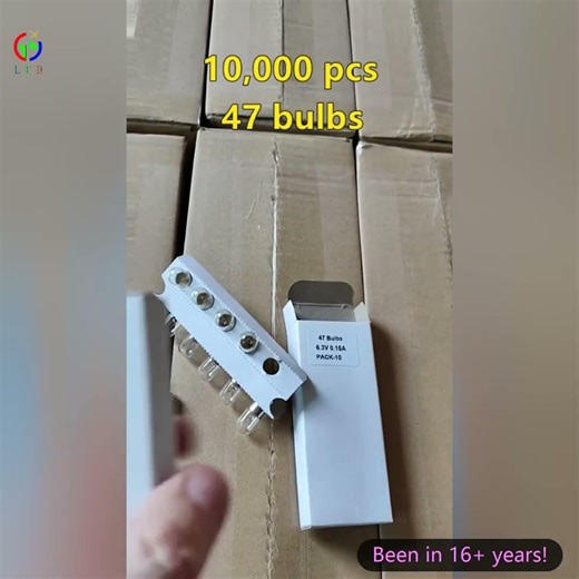 Pinball parts factory direct supply 47 BA9S incandescent bulbs for pinball machines lighting