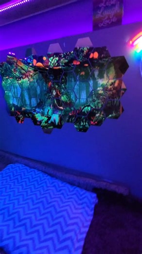 Tween Blacklight Bedroom Decor Ideas