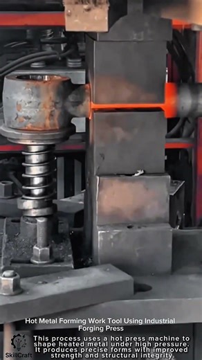 Hot Metal Forming Work Tool Using Industrial Forging Press #worktool