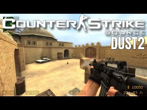 Counter-Strike: Source Multiplayer Gameplay on de_dust2