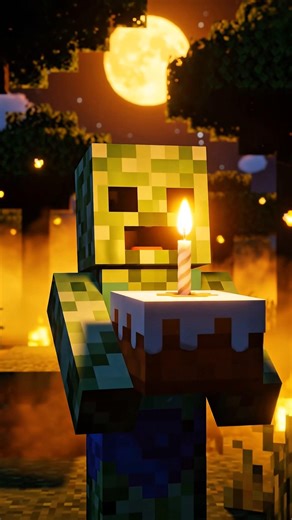 Sad creeper no cake 😭 #shorts #minecraft #sad