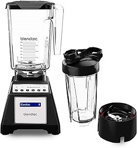 Blendtec Total Blender Classic (Black), WildSide+ Jar & GO Bottle