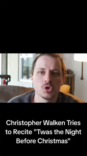 Jeremy Wershoven on Instagram: "This is why you should always study your lines as much as possible...#christopherwalken #christmas #parody #comedy #voiceimpressions"
