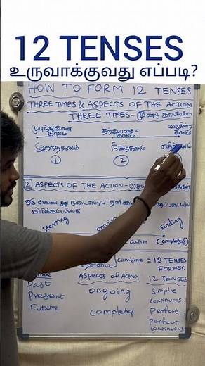 how to create 12 tenses | how to form 12 tenses #learnspokenenglishintamil #englishgrammar
