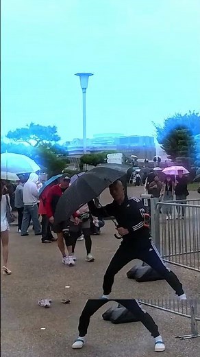Adidas Samurai? This Guy Dancing in the Rain Had Me Dying 🤣