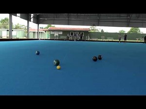 Lawn bowls on a brand new synthetic green at Rossmoyne Bowling Club