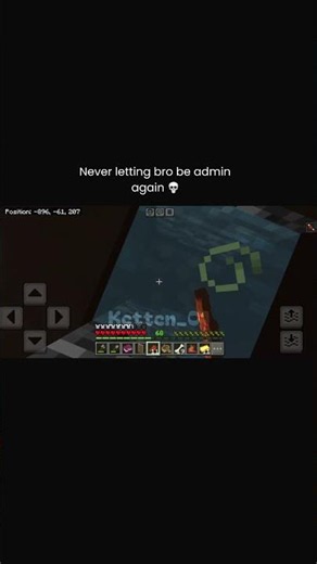 When bro is Admin 💀 #minecraft #admin #bro #gaming #smp