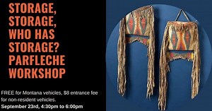 Learn how to make your own parfleche storage bag at the  First Peoples Buffalo Jump State Park