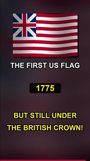 The FIRST American Flag had a British Jack?! 🇺🇸 🇬🇧 #Shorts #History