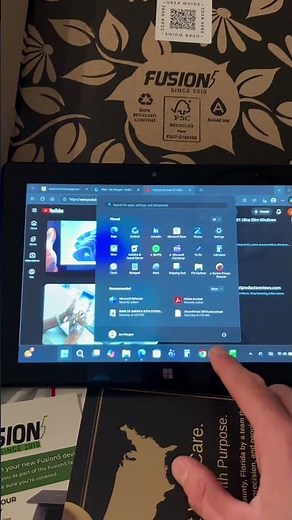 Windows 11 Pro in tablet form. Insane performance. #tech #smartphone