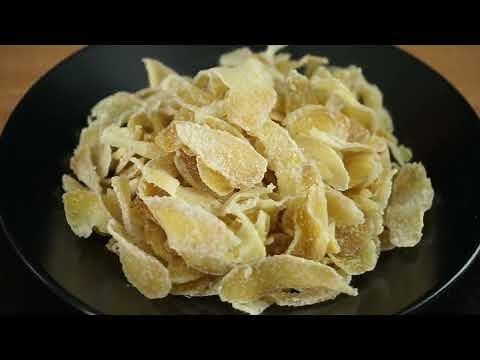 Recette gingembre confit fait maison facile rapide | how to make ginger candy
