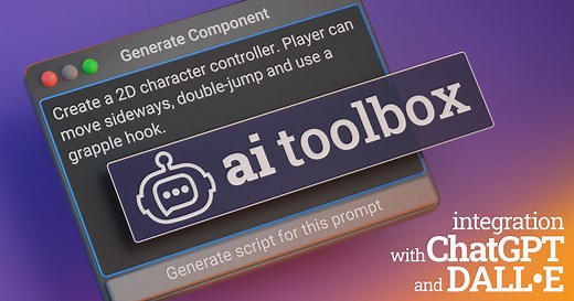 AI Toolbox with ChatGPT, DALL·E, Whisper, Gemini etc | Generative AI | Unity Asset Store